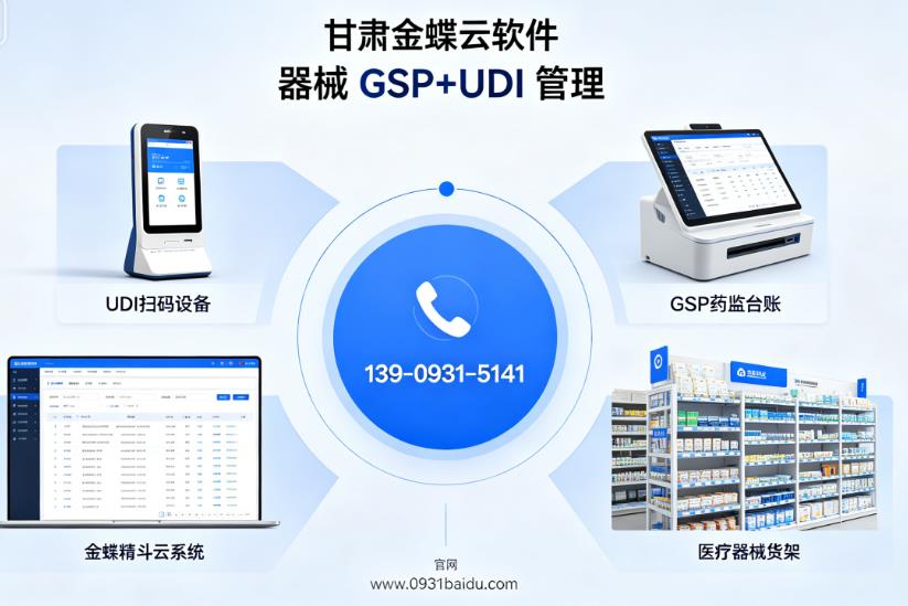 甘肃金蝶云软件｜兰州医疗器械企业 GSP+UDI 合规管理解决方案13909315141