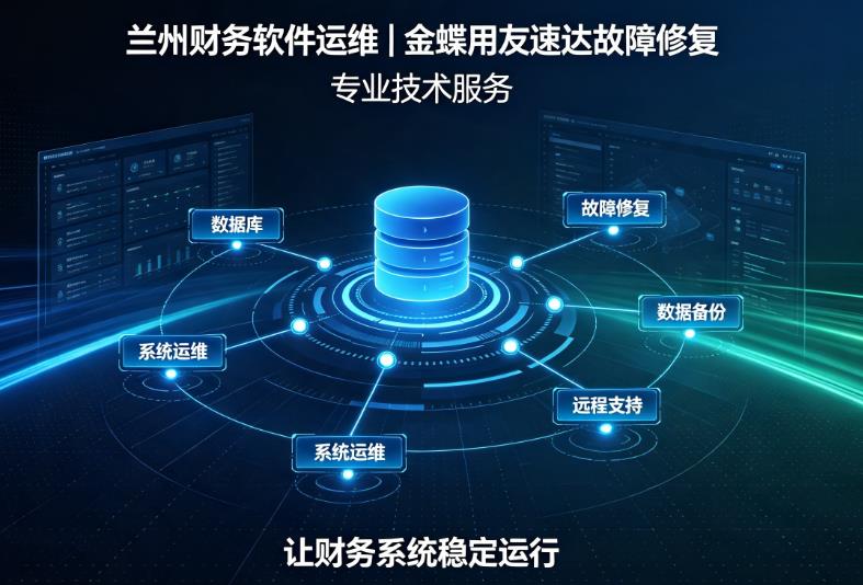 兰州财务软件运维｜金蝶用友速达故障修复，专业技术服务