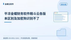 平凉金蝶财务软件精斗云各版本区别及加密狗识