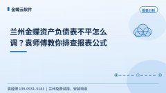 兰州金蝶资产负债表不平怎么调?袁师傅教你排