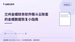 兰州金蝶精斗云账套数据恢复小指南